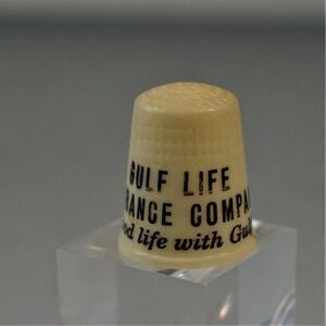 Vintage Advertising Thimble Gulf Life Insurance Company Jacksonville Florida
